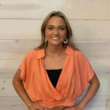 Washed Linen Banded Hem Surplice Cropped Top