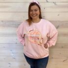 Howdy 2025 Disco Ball Graphic Sweatshirt