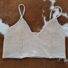 Smocked Triangle Bralette