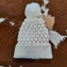Cable Knit Pom Pom Beanie With Warm Lining