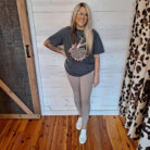 Brushed Microfiber Wide Waistband Full Length Leggings With Pockets