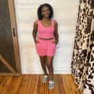 Unity Rib Knit Crop Tank Top Shorts Set