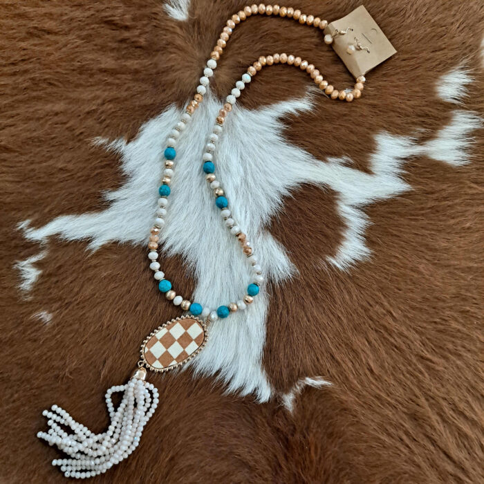 Beaded Tassel Necklace