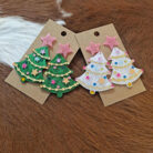 Christmas Tree Dangling Earrings