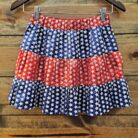 Star Pattern Sequins Mini Tiered Skirt