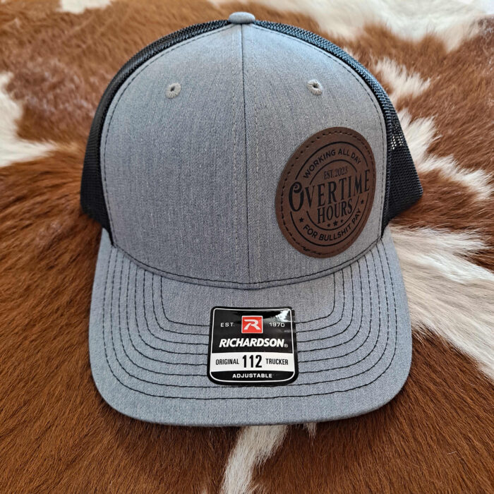 OVERTIME HOURS Est. 2023 Round Patch Hat OVERTIME HOURS Est. 2023 Round Patch Hat