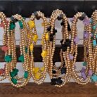 Beaded Stretch Bracelets with Crosses