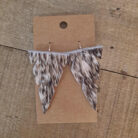 Genuine Cowhide Arrow Shaped Dangling Earrings
