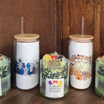 16oz Themed Cups With Straws