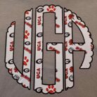 UGA Scalloped Letters Go Dawgs Long Sleeve Graphic Tee