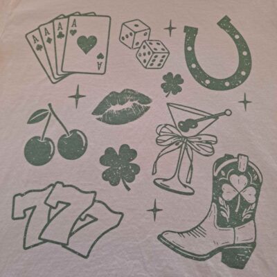 100% Cotton Lucky Doodle St. Patrick's Day Graphic Tee