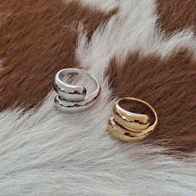 Modern Teardrop Ring