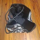 Large Waterproof, Washable Cowhide Print Tote with Wristlet