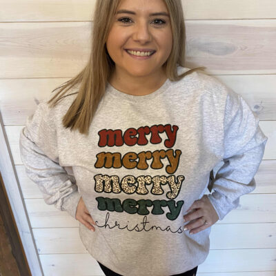 Merry  Christmas  Graphic Sweatshirt