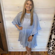 Textured Cotton Mini Dress