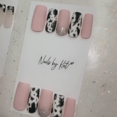 Artificial Colorful Nails With Glue