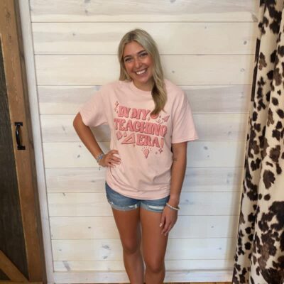In My Teaching Era 100% Cotton Graphic Tee