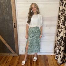 Elastic Sleeve Blouse Top