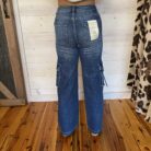 Marge-High Rise Wide Cargo Jeans