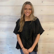 100% Cotton Washed Double Gauze Oversized Woven Top