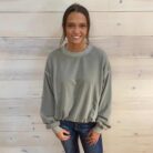 Fleece Pigment Dye Pullover