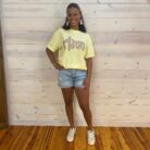 100% Cotton Risen Cross with Spangles Graphic Tee