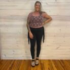 Lace See-Through Layering Short Sleeve Top