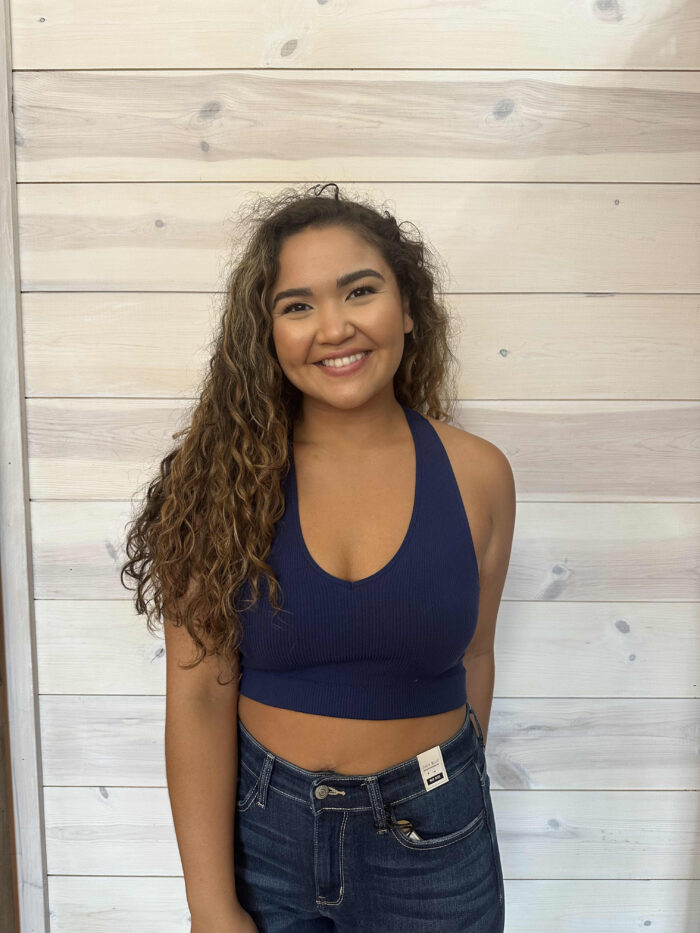 Ribbed Cropped Racerback Tank Top Ribbed Cropped Racerback Tank Top