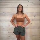 Spaghetti Straps Wireless Workout Padded Sports Bra