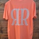 Rustic Rebel “RR” Cow Tag Logo Graphic Tee – 2X, Neon Peach
