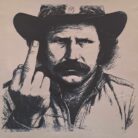 100% Cotton Dale Earnhardt Middle Finger Portrait Graphic Tee