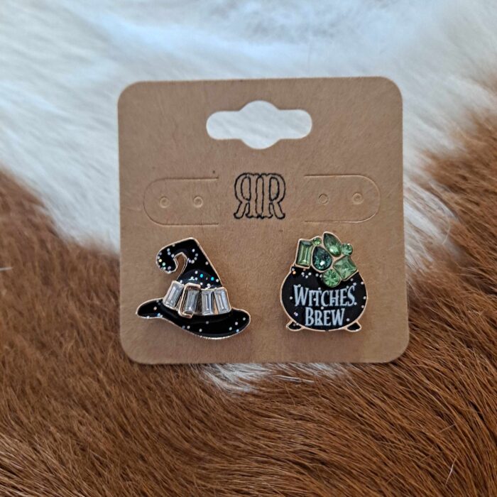 Witch Hat and Brew Enamel Post