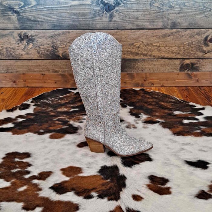 Nashville Full Rhinestone Western Knee-High Boots