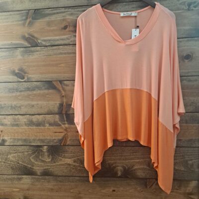 Coffee Sunsets Oversized Boho V Neck Blouse