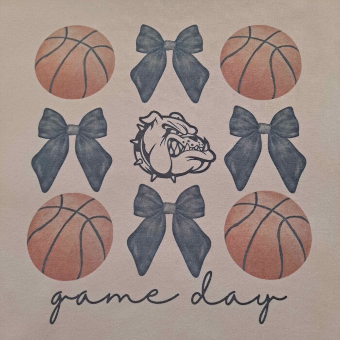 Bulldogs Basketball Game Day Graphic Crewneck Sweatshirt