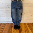 Hayley-Heart Pattern Straight Jeans