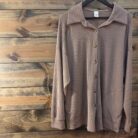 Ribbed Collared Button Down Side Pocket Shacket