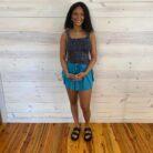 Ruffle Hem Tennis Skirt With Hidden Inner Pockets