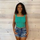 Seamless Winkle Stone Washed Tank Top