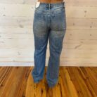 Sarah-Cosmo High Rise 90’s Criss Cross Straight Jeans