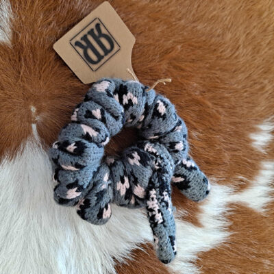 Leopard Jacquard Scrunchie