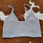 Smocked Triangle Bralette