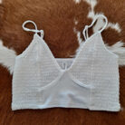 Smocked Triangle Bralette