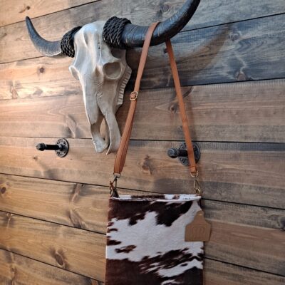 Cow Print Cross Shoulder Purse