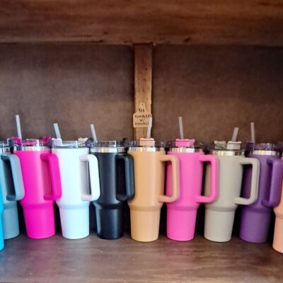 40 Oz Stainless Steel Tumbler With Handle