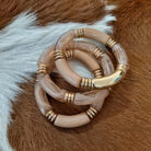 Acrylic Tube Multi Layered Stretch Bracelet