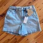 Coral-High Waist Trouser Short