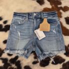 Dana-Raw Frayed Hem Ripped Denim Shorts