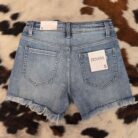 Dana-Raw Frayed Hem Ripped Denim Shorts