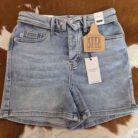 Sherry-High Waist Slim Short With Foldover Waistband